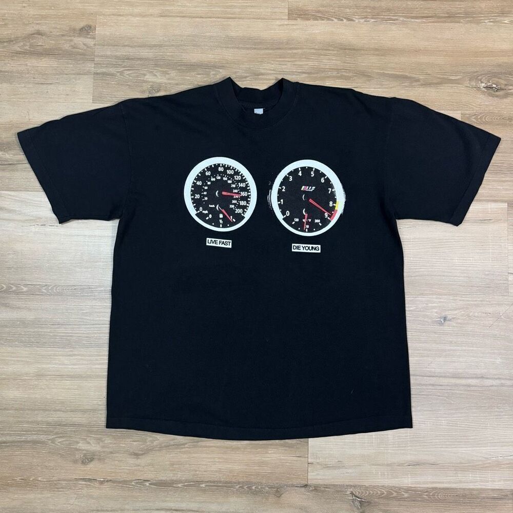 Roddy Ricch Merch Size L Enjoy The Crash Graphic Tee Black Streetwear Shirt